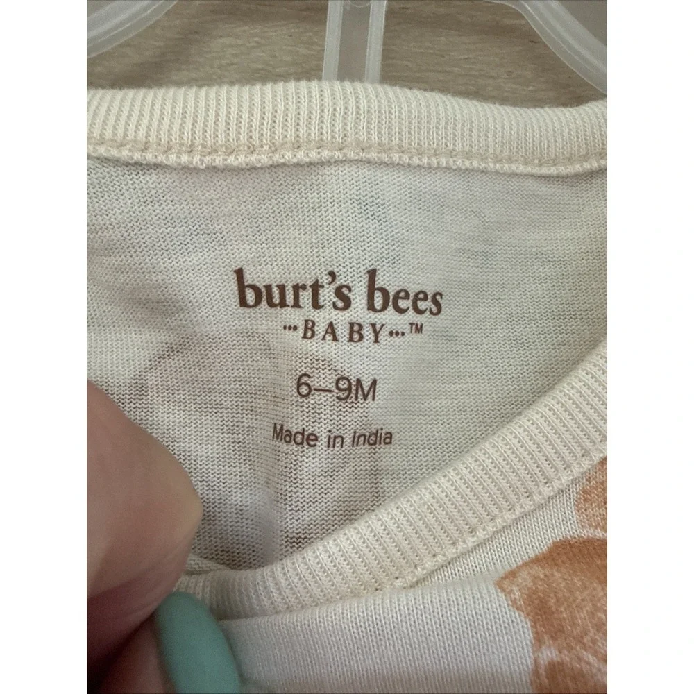 Burt's Bees Pumpkin Tunic And Brown Leggings Size 6-9 Month